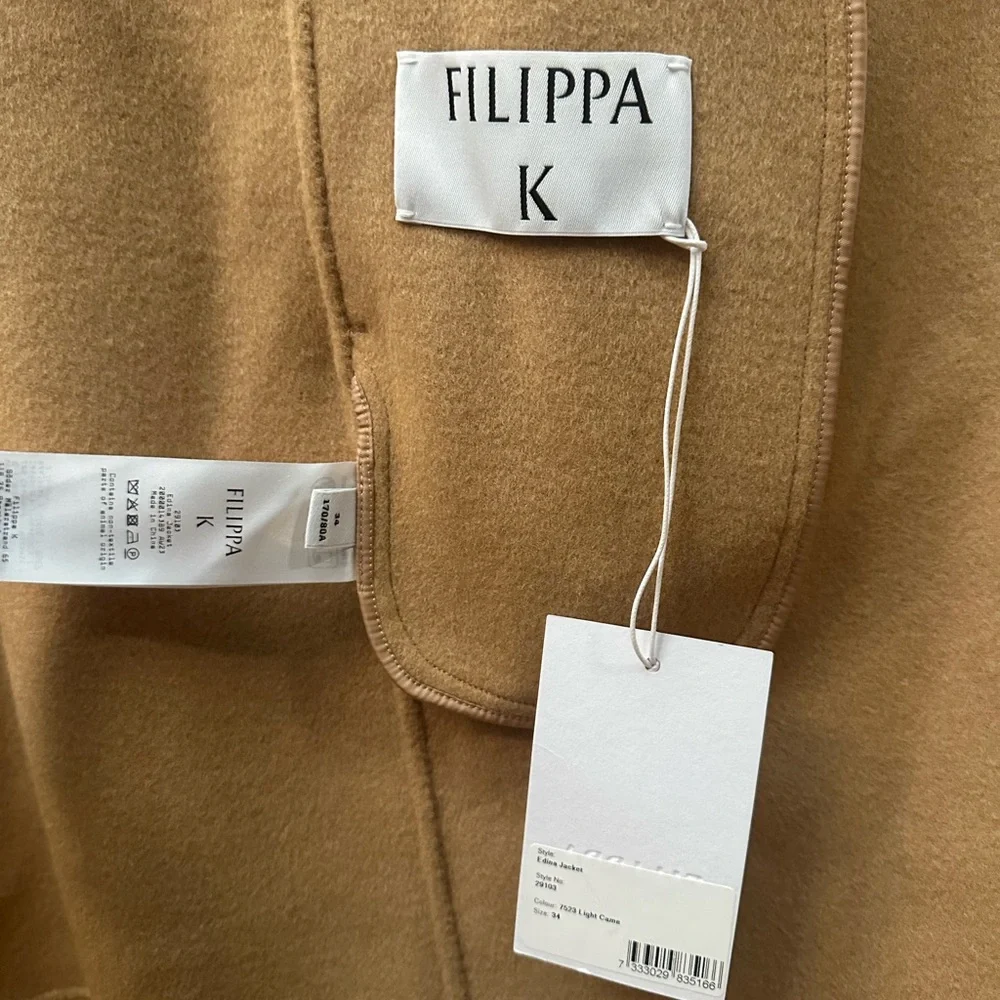 Filippa K NWT Camel Belted Women's Coat - Picture 6 of 6
